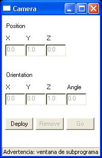 control del modelo camera