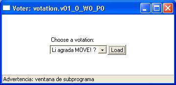 control del model votation