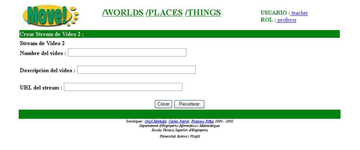 pantalla para crear stream de video 2