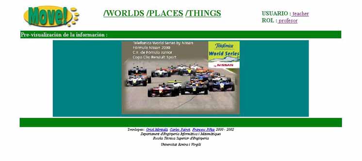 pantalla para ver informacin